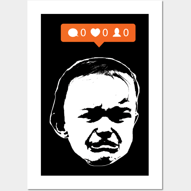 Crybaby Social Media Wall Art by fromherotozero